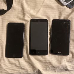 iPhone 7 And 2 Android Phones 