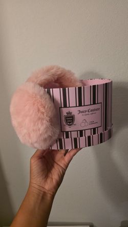 Juicy Couture Limited Edition Pink Faux Fur Earmuffs