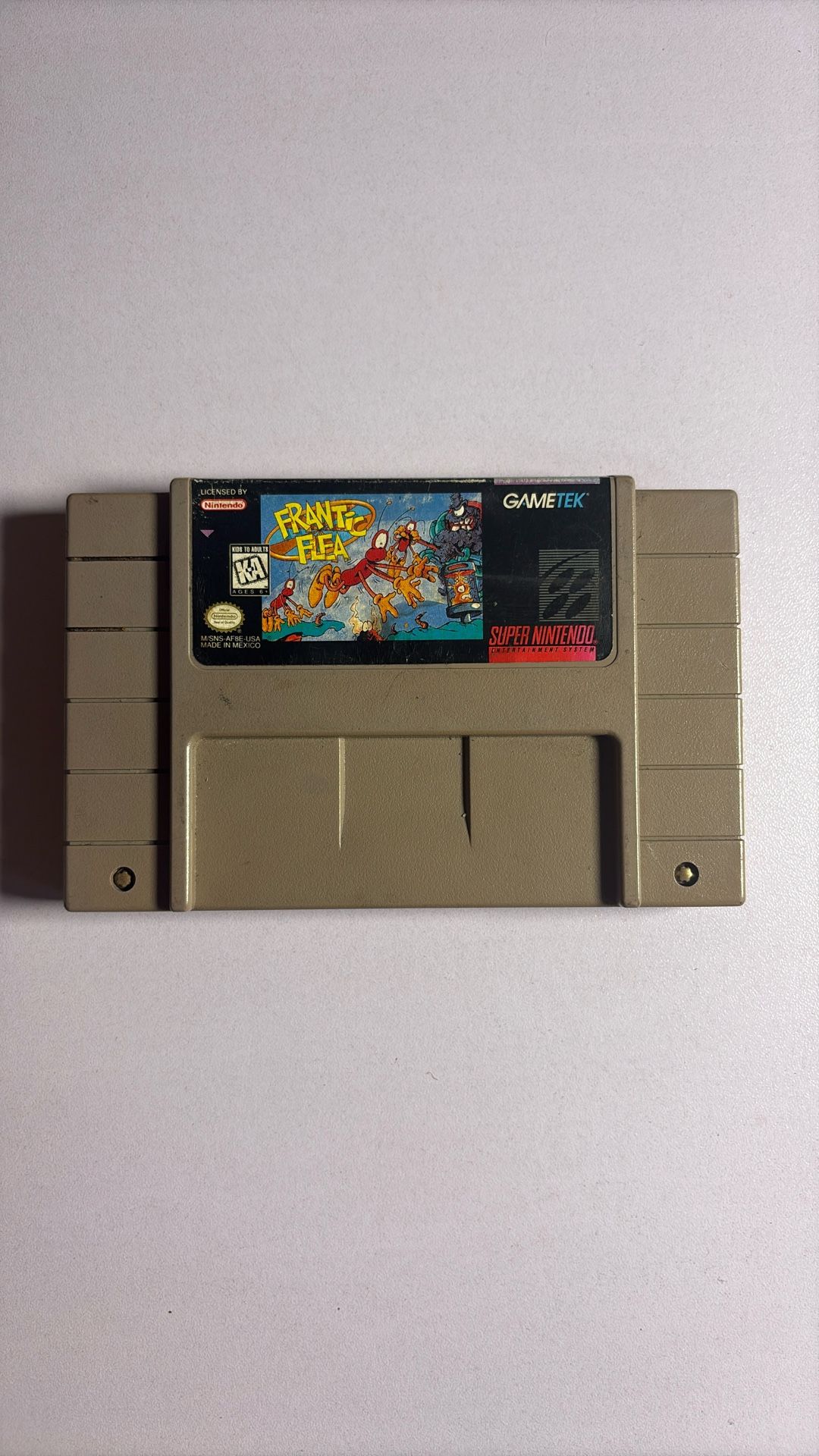 Frantic Flea SNES Super Nintendo Game 
