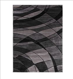 Black and grey area rugs