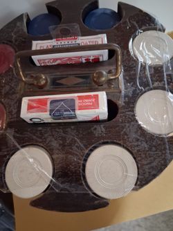 Vintag poker chip holder