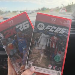 2k 26 and FC26 Nintendo switch 2