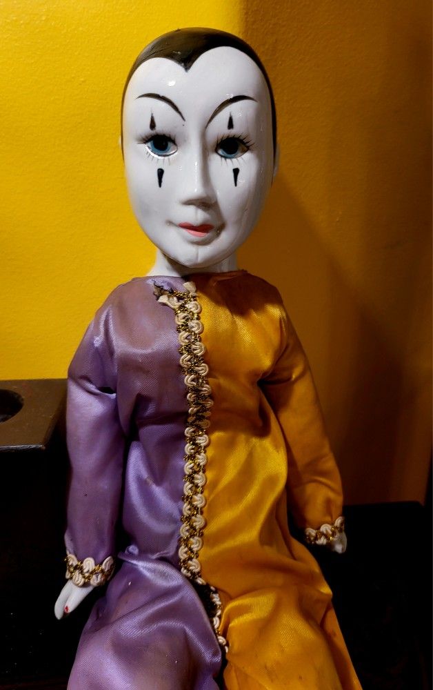 Vintage Porcelain Venetian Harlequin 