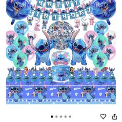 Stitch Happy Birthday Decor