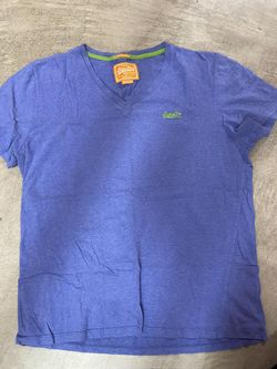 Superdry V-neck slub short sleeve t-shirt