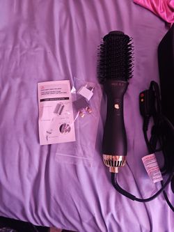 Angilala Hot Air Brush Hair Dryer