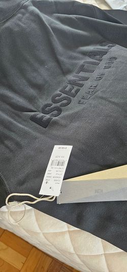 Essentials stretch Limo black Hoodie XS 100% Authentic
