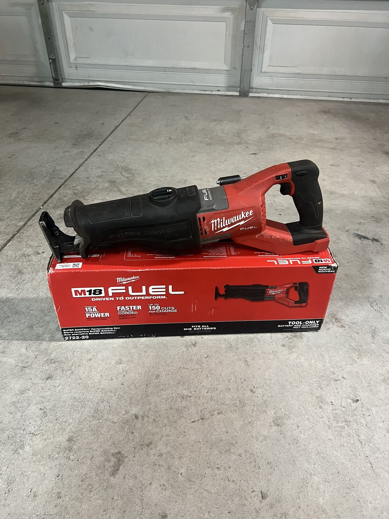 Milwaukee M18 FUEL Lithium-Ion Cordless Super SAWZALL Orbital Reciprocating Saw (battery not included)