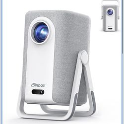 Brand new Short Throw/1500ANSI/Built in Apps] 4K Outdoor Projector with WiFi and Bluetooth, Auto Focus Projector with Dual-Mode Stand, Smart Portable 