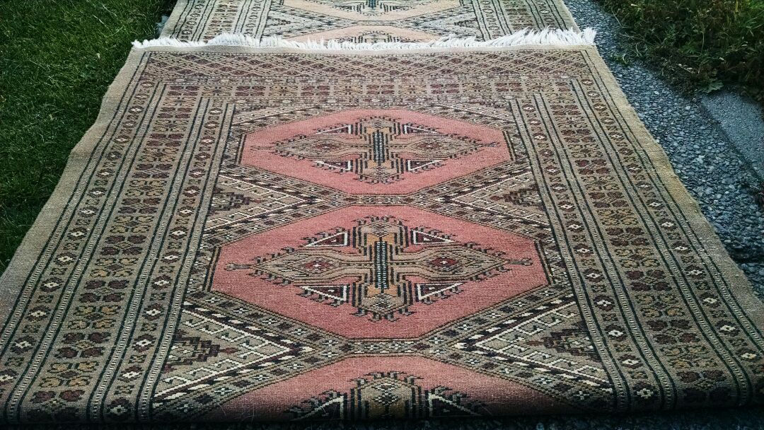 Large Beautiful Handwoven Rug Carpet Runner from Pakistan
