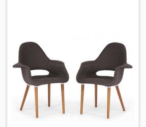 Brown Organic Chair Classic Design Mid Century Look