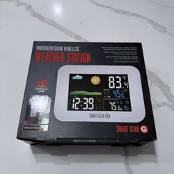 Smart Gear Indoor Outdoor Wireless Weather Station STG-5939-KB Brand New 