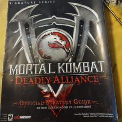 Bradygames Strategy Guide Book Mortal Kombat Deadly Alliance Good Shape