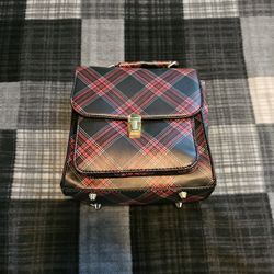 Red And Black Plaid Madden Girl Backpack