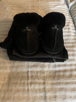 Authentic Lg. Juicy Couture Black Velour and BearPaws