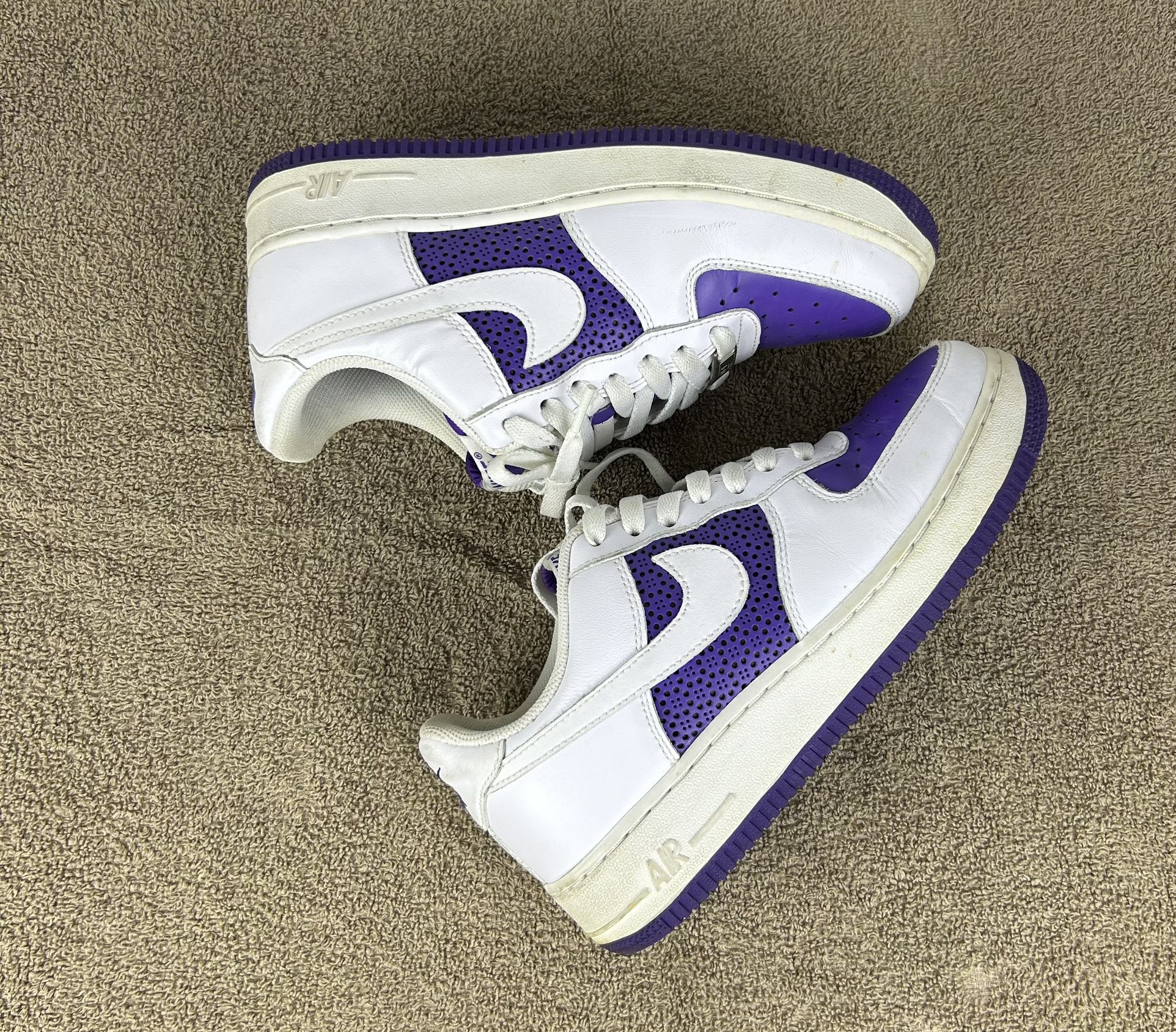 Women’s Air Force 1’s (White And Purple)