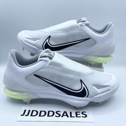 Nike Force Zoom Trout 8 Pro Metal Baseball Cleats White Black CZ5915-100 Men’s Sizes