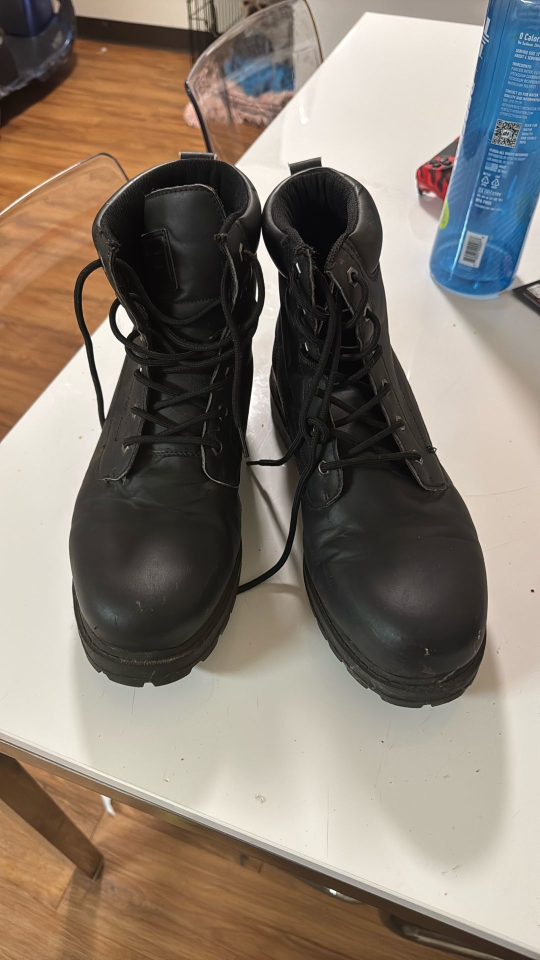 Brand New FILA Men’s Boots Size 12 Black Synthetic Leather Look
