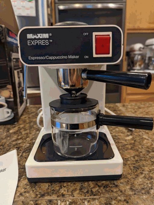 Vintage Maxim Express Espresso/Cappuccino Maker - Made in Spain