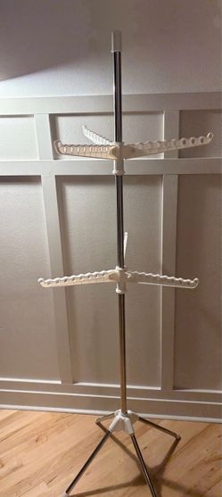 Two Tier Foldable Clothes Drying Rack