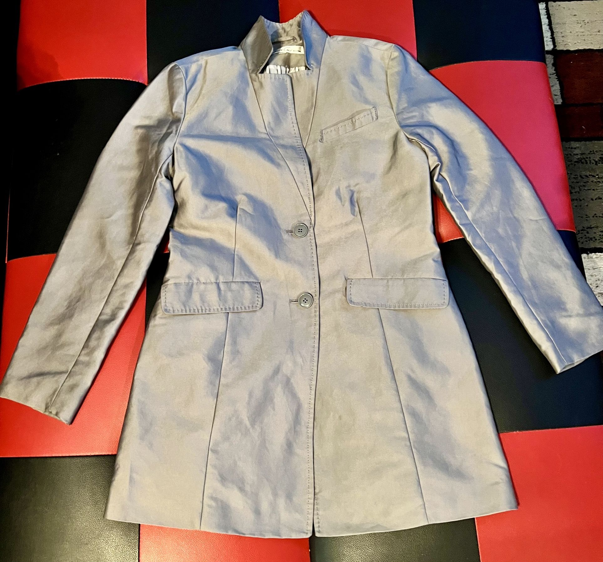 Kenneth Cole NY Woman’s Silver Coat M