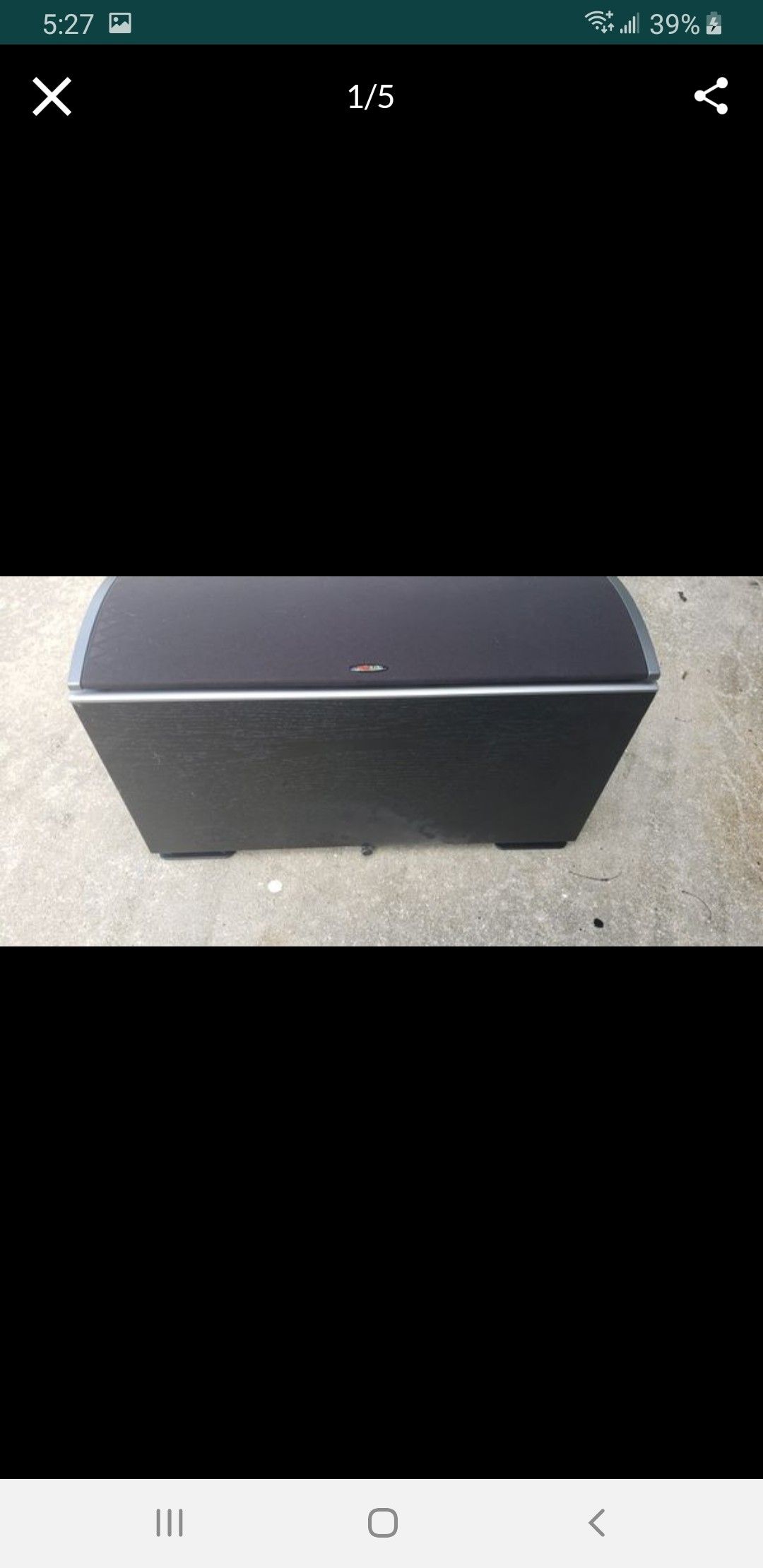 Polk center speaker