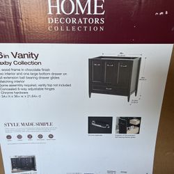 36” Bathroom Cabinet & Stone Counter Top 