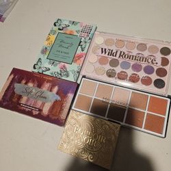 New Eyeshadow Pallettes And 1 Bronzer Pallette Sold Together 