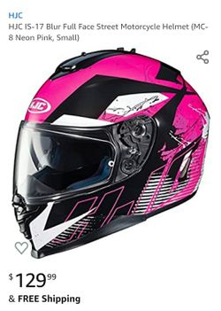 HJC IS17 neon pink XS