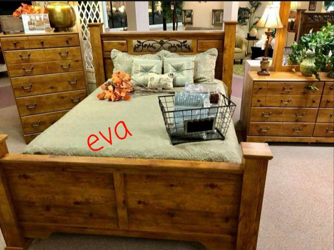 🚛Same Day Delivery👉Bittersweet Light Brown Bedroom Set💰Financing available