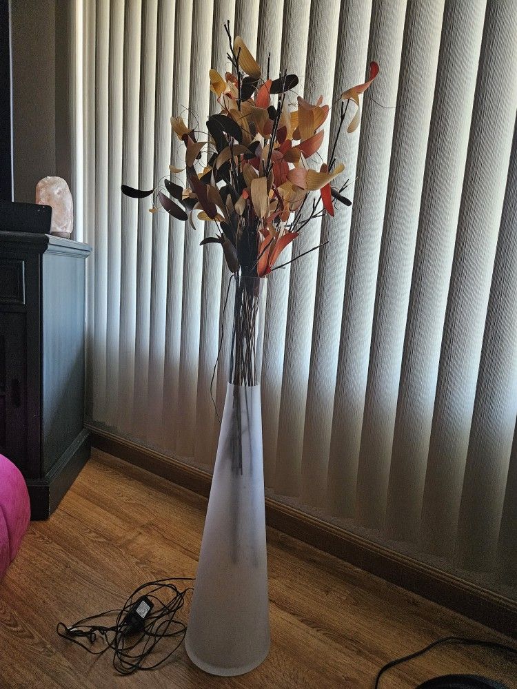 Glass Floor Vase