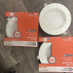 3 Canless 6 inch LED lights