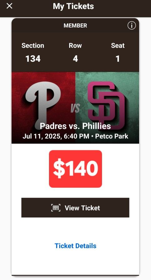 Padres Vs Phillies 7/11/25