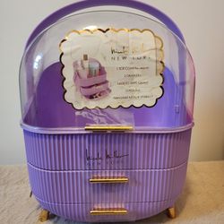 PURPLE and PINK /HOLD MAKE UP/ COSMETICS ORGANIZER