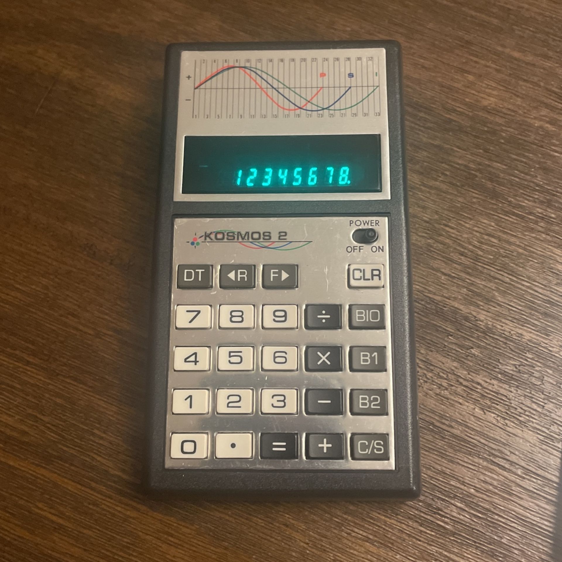 1979 Kosmos 2 Biorhythm Calculator Vintage, Black Color