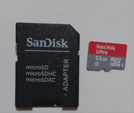 Sandisk 32gb Sd Card& Adapter