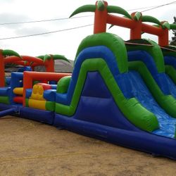 Bounce house, Obstacle Course, slide