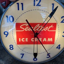 Vintage 1956 Sealtest Ice Cream Pam Clock
