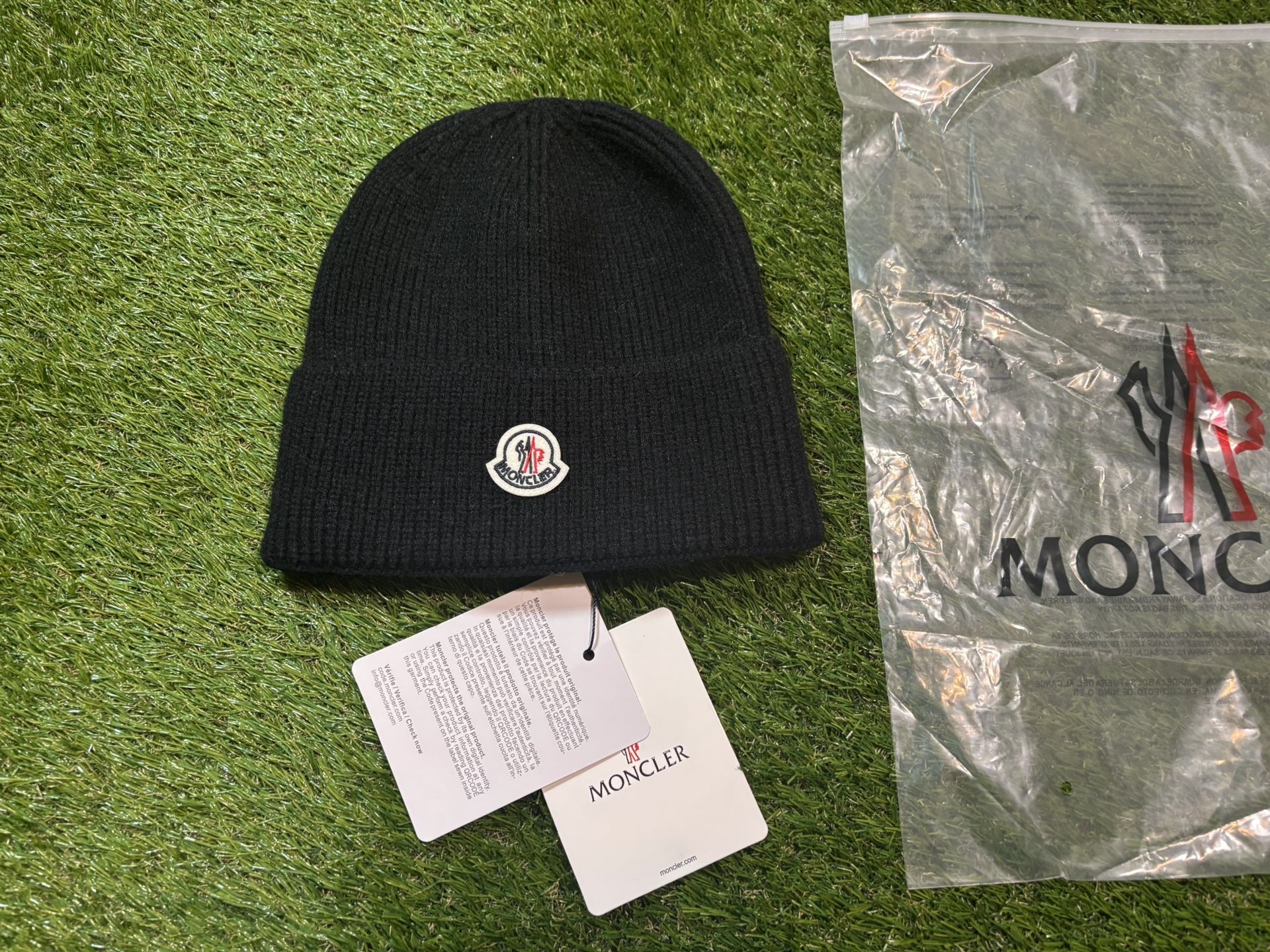 Moncler Black Beanie
