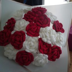 Ramo Bonito De Flores Echas A Crochet 