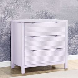 Delta Children Cassie 3 Drawer Dresser with Changing Top - Greenguard Gold Certified - Lilac