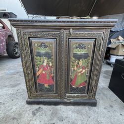 Vintage Hand Painted Cabinet