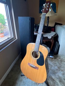 Jasmine By Takamine S-45 SK acoustic guitar with stand