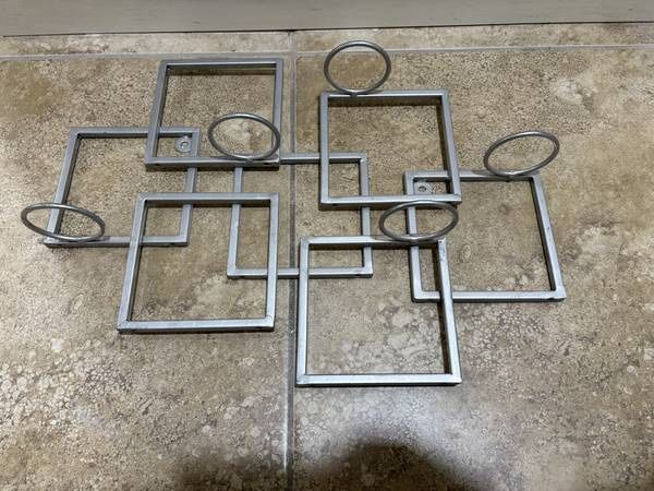 Metal Wall Art Candle Holder Candelabra