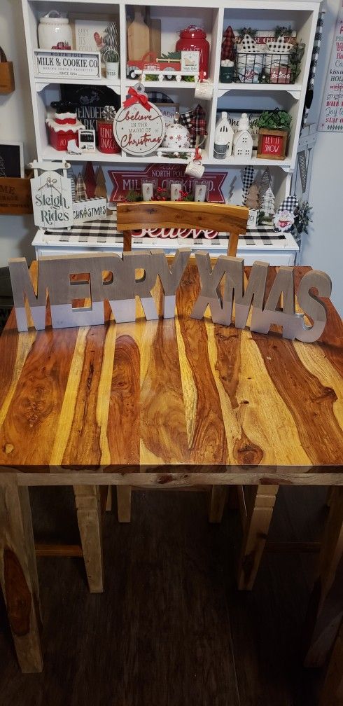 Merry Xmas Wood Decor