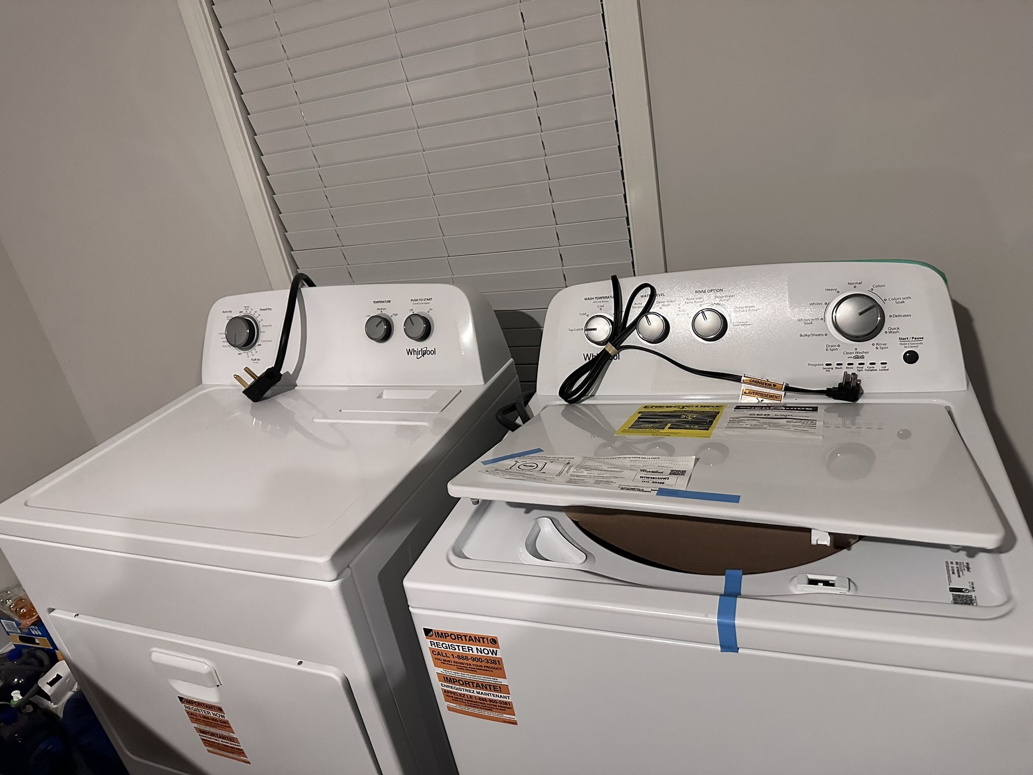 Whirlpool Washer And Dryer brand new. Never Used