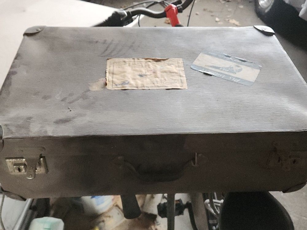 old luggage from 1954