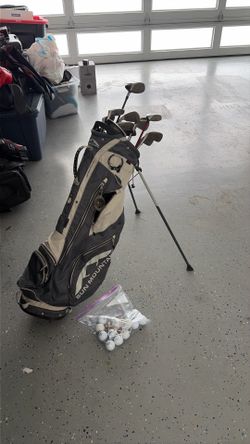 Complete Golf Set – Sun Mountain Stand Bag + Mixed Clubs (TaylorMade, Callaway, PING) + Balls