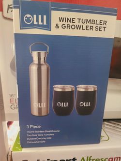 WINE TUMBLER
& GROWLER SET