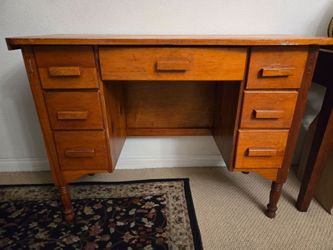 Vintage 1960's 41.5"x17.25 Wood Desk
